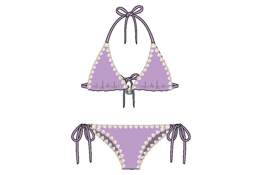 Купальник с треугольной чашкой Banana Moon Neosun Nucomassa Lilac &mdash; Jolie