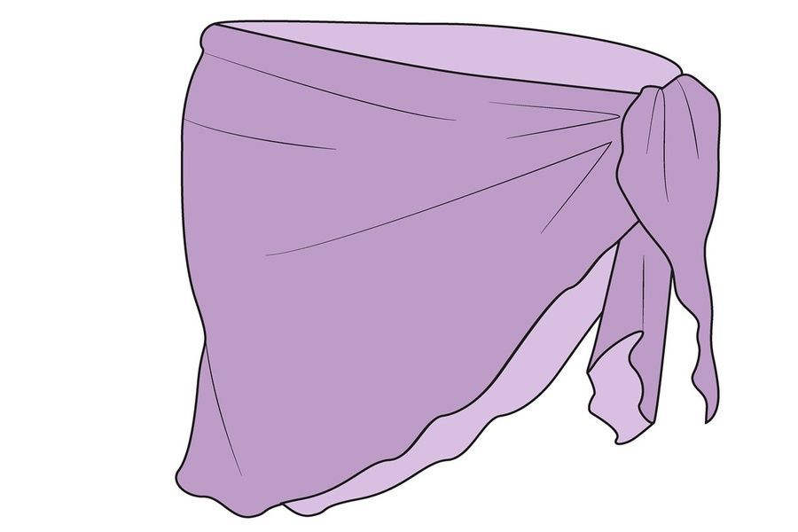 Pareo de plajă Banana Moon Neosun Nucomassa Lilac &mdash; Jolie