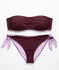 Costum de baie din două piese bandeau Fattore C F12 Marrone-Lilla &mdash; Jolie