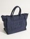Geantă de plajă din textil tote Banana Moon Carmani Carlina Navy Blue