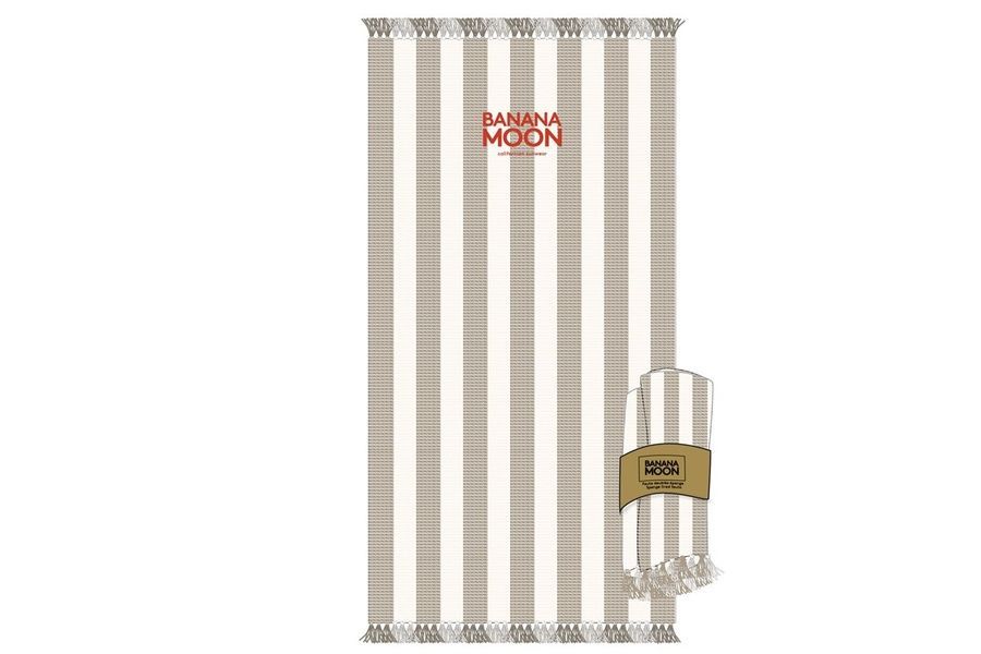 Prosop de plajă din bumbac Banana Moon Alissia Marbella Bej