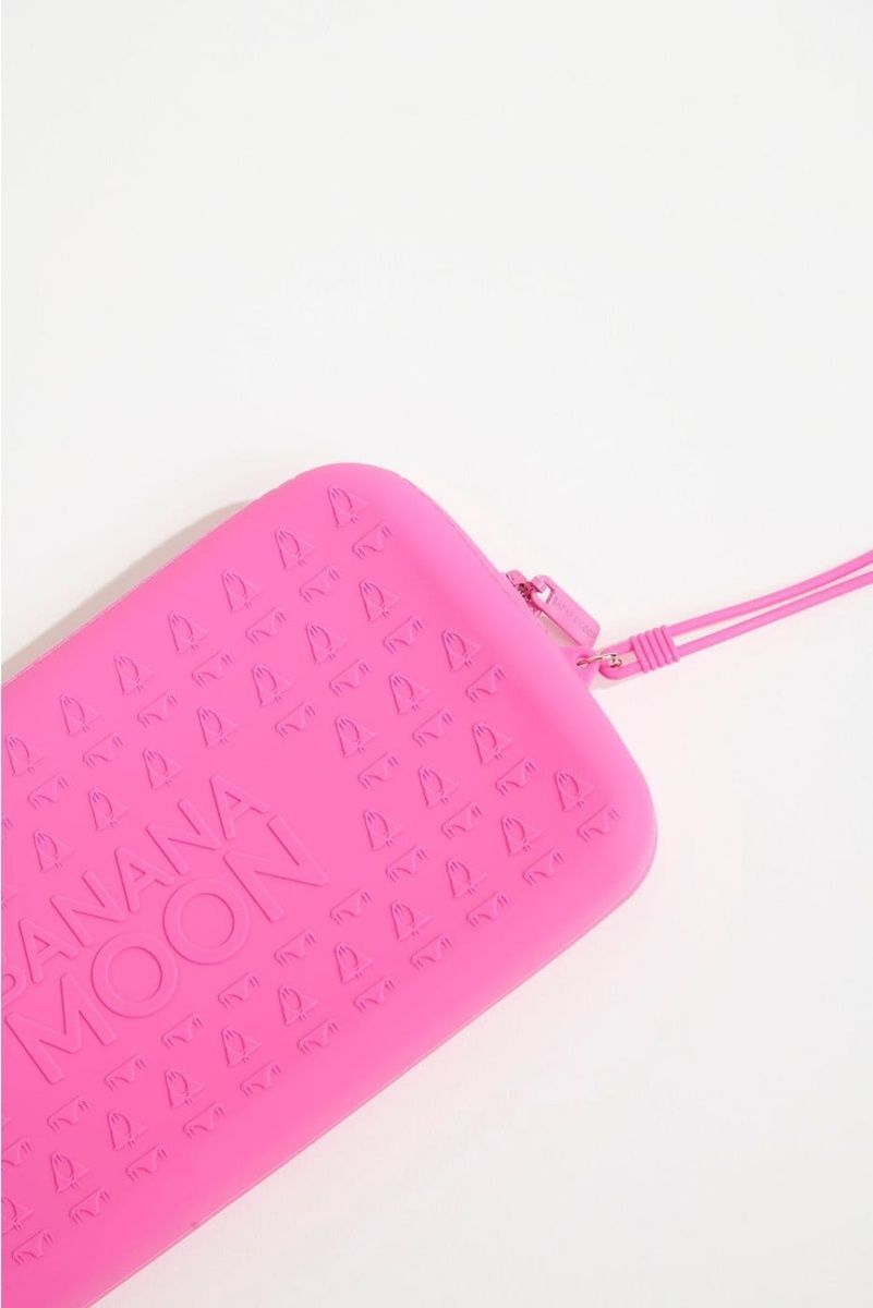 Geantă clutch din silicon Banana Moon Pink &mdash; Jolie
